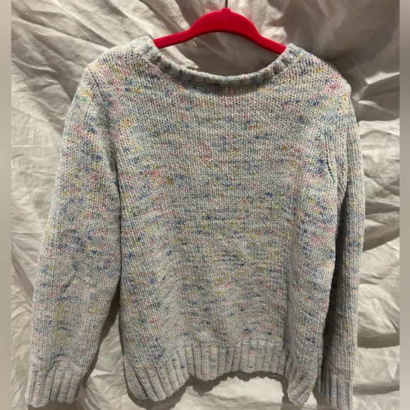 Carters Plush multi color knit sweater  girls sz 6 - Picture 5 of 5